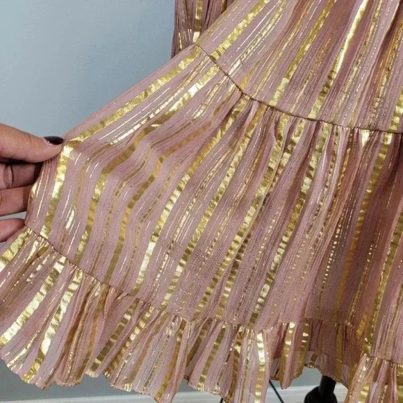 Ulla Johnson Ruffled Tiered Mini Dress Romantic Glam Feminine Holiday Cocktail 2 - Picture 8 of 12